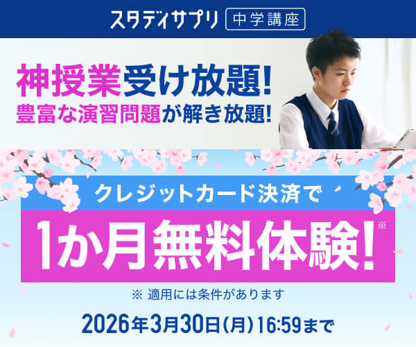 ポイントが一番高いスタディサプリ小学・中学講座