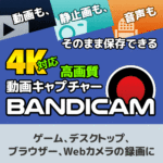 Bandicam（高性能動画キャプチャーソフト）