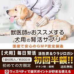 ポイントが一番高い犬用 毎日腎活「活性炭＆ウラジロガシ」