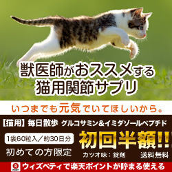ポイントが一番高い猫用 毎日散歩 グルコサミン＆イミダゾールペプチド