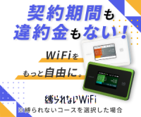 ポイントが一番高い縛られないWiFi