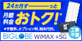 ポイントが一番高いBIGLOBE WiMAX +5G（SIMのみ）