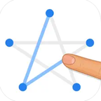 one stroke draw - 一筆描きパズルゲーム（ステージ7のレベル1到達）Androidのポイントサイト比較