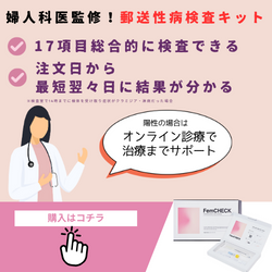 女性のための性病検査キット FemCHECK（フェムチェック）膣用・12項目のポイントサイト比較