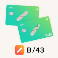 ポイントが一番高いB/43ペアカード（発行+1,000円以上利用）スマホ