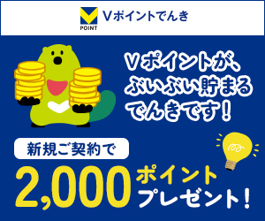 Vポイントでんきのポイントサイト比較