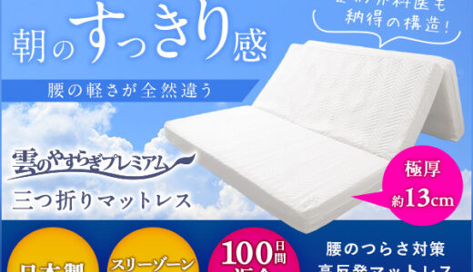 雲のやすらぎプレミアム 三つ折りマットレスのポイントサイト比較