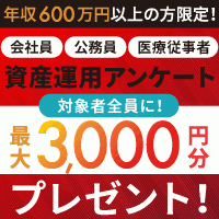 ポイントが一番高いRise（資産運用アンケート）