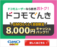ポイントが一番高いドコモでんき（GMOとくとくBB）