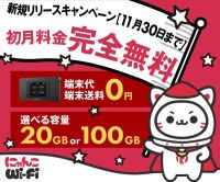 ポイントが一番高いにゃんこWi-Fi（スマホ）
