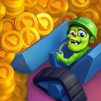 放置ゲームゾンビ鉱夫: タップゲーム（Idle Miner）鉱山23到達（Android）のポイントサイト比較