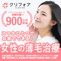 ポイントが一番高いクリニックフォア（FAGA）