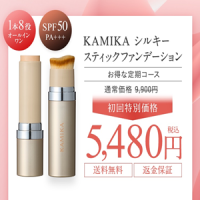 KAMIKAシルキースティックファンデーション（ベージュ）のポイントサイト比較