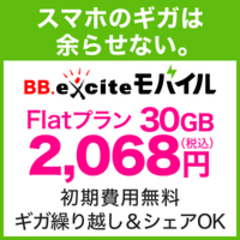 エキサイトモバイル（格安SIM）Flatプランのポイントサイト比較