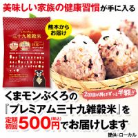 プレミアム三十九雑穀米（初回500円定期）のポイントサイト比較