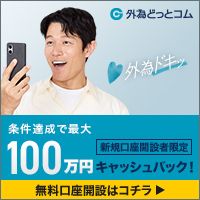 ポイントが一番高い外為どっとコム（入金100万円＋100万通貨取引以上）